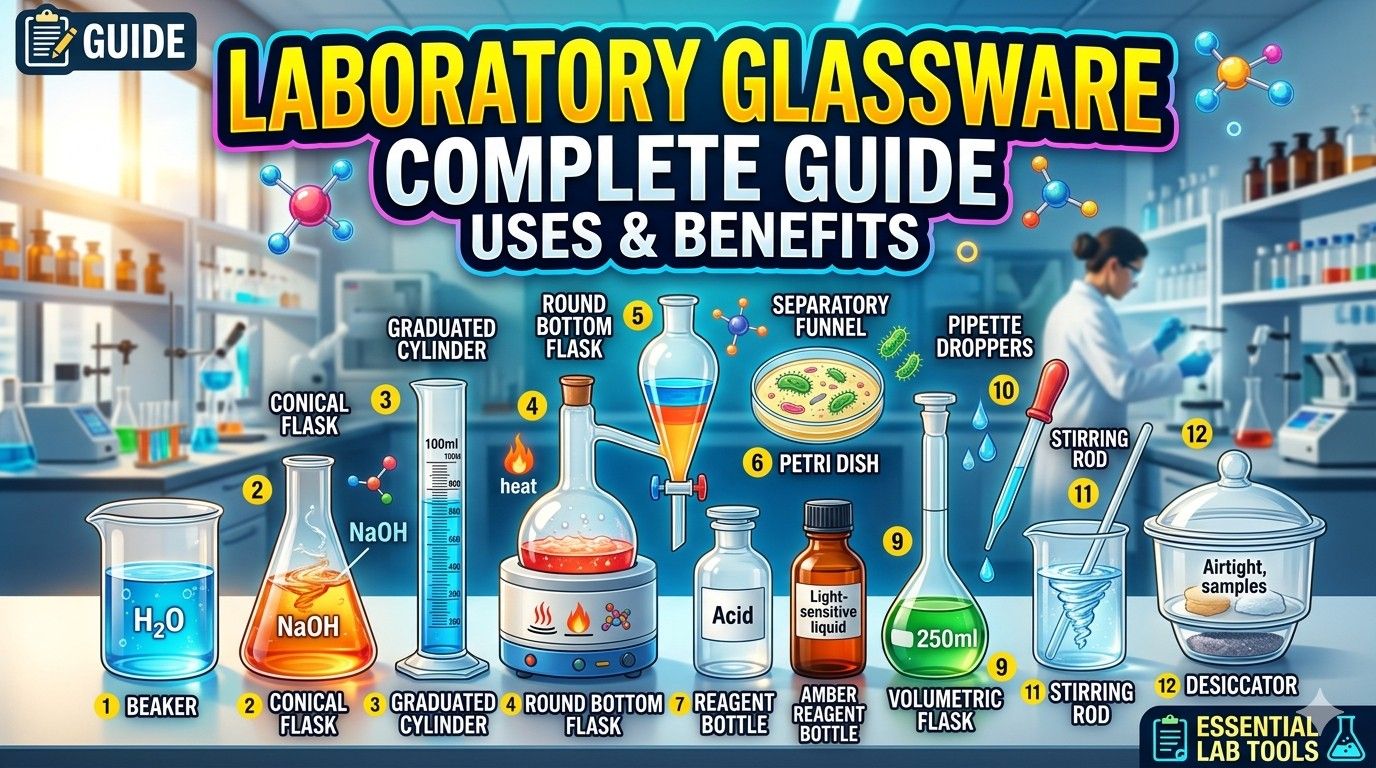 A Complete Guide to Laboratory Glassware and Their Uses